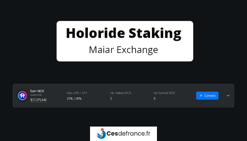 Holoride staking RIDE sur maiar exchange