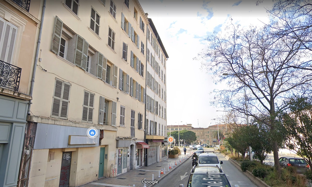 Capture d'écran Google Map Street view 26 rue Anatole France à Toulon - 83000