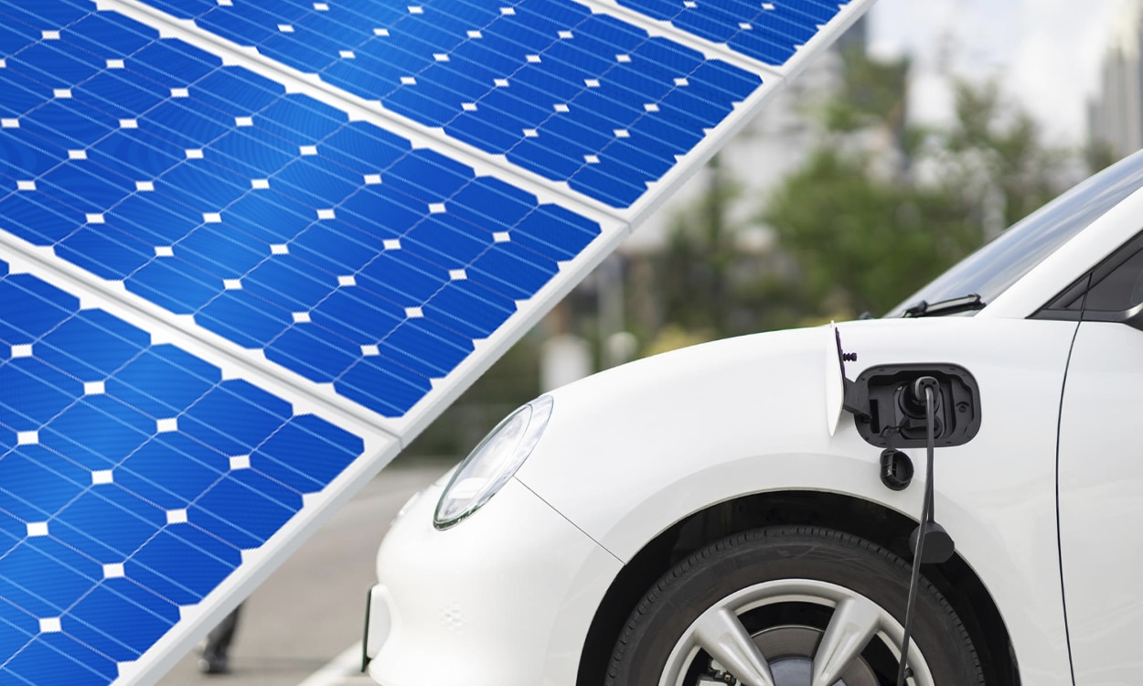 Panneaux solaires pour recharger une voiture électrique