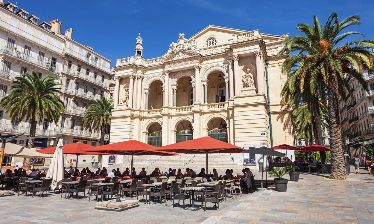 L'opéra du centre ville de Toulon dans le VAR