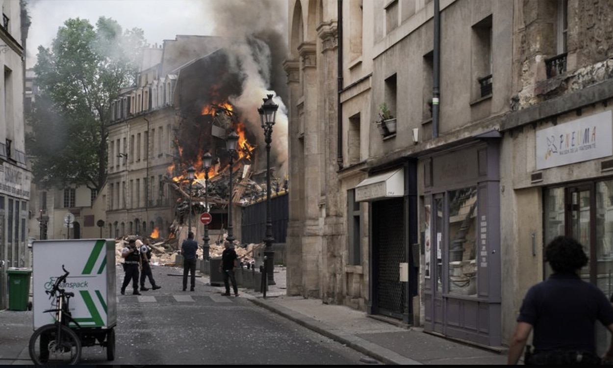 Explosion d'un immeuble dans le 5eme arrondissement de Paris
