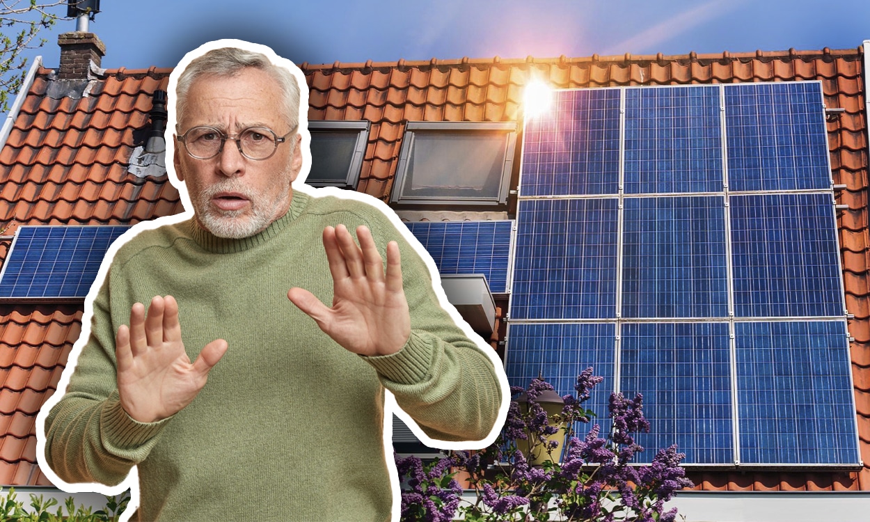 Attention, panneaux solaires photovoltaïques sur le toit d'une maison