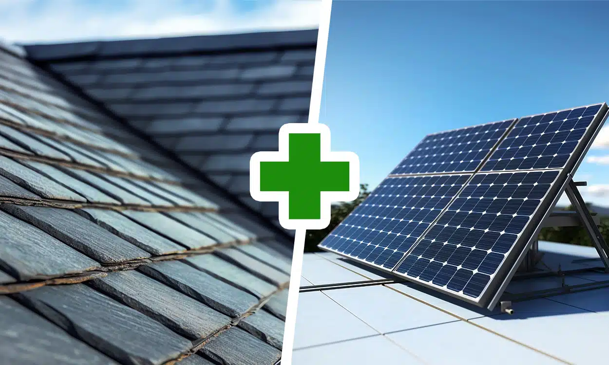 installer des panneaux solaires sur un toit en ardoise