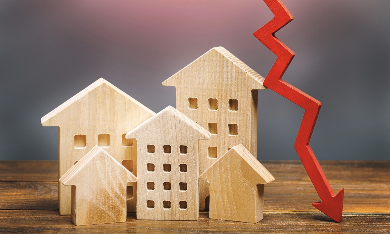 Le marché de l'immobilier est en crise