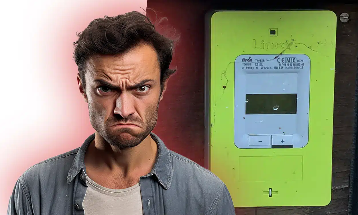 Un propriétaire de compteur Linky énervé