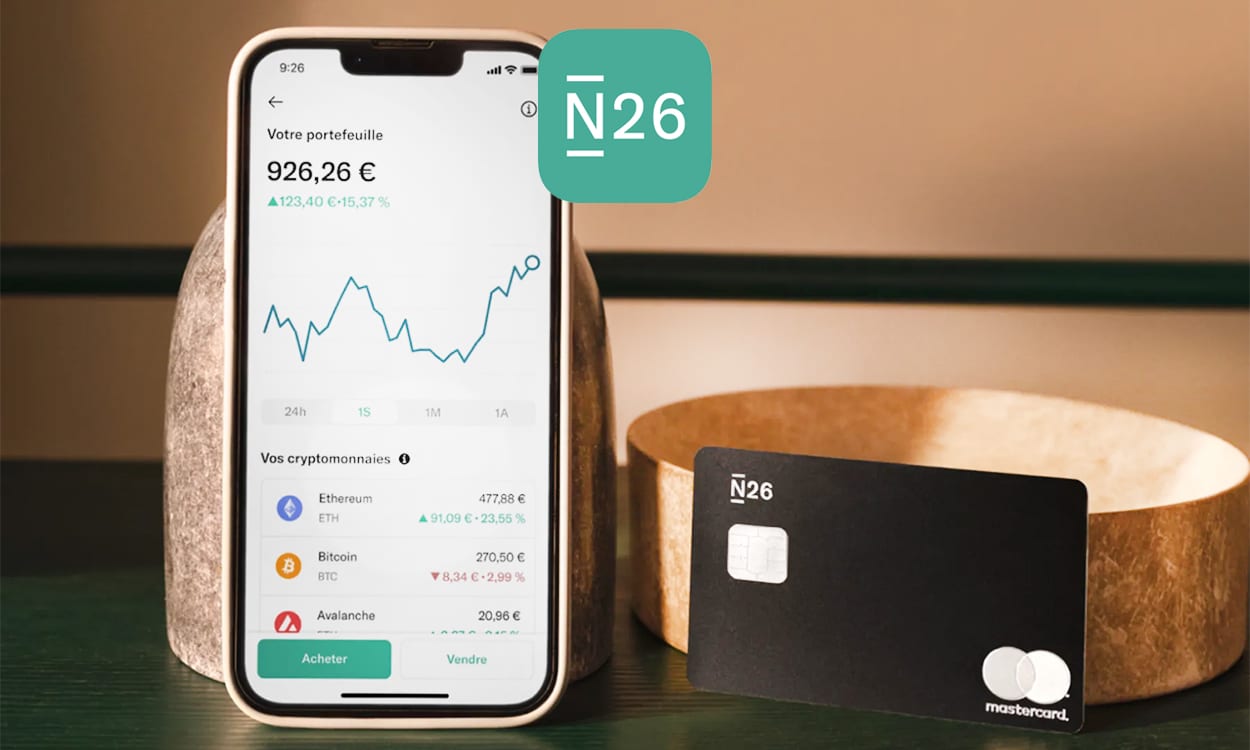 Banque en ligne N26 permet d'acheter des cryptos