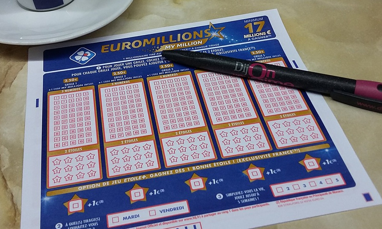 Une gille vierge du jeu de loterie Euromillions